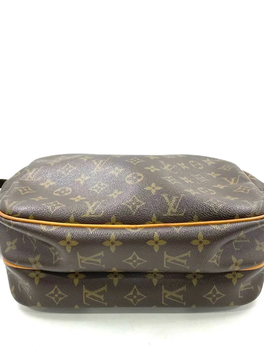 LOUIS VUITTON Monogram Canvas Reporter PM Bag‎ Crossbody message- Brown/Tan